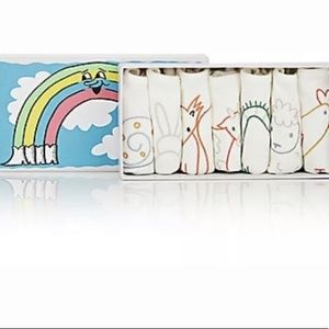 McCartney Kids 7 Piece Ivory Cotton Bib Set